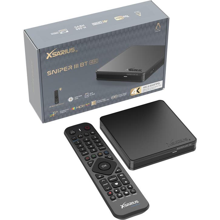 Xsarius Sniper 3 Linux IPTV Box - BT Edition, Audio, Tv en Foto, Mediaspelers, Nieuw, Ophalen of Verzenden