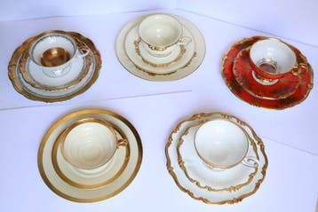 Weimar, Edelstein, Schönwald, Rosenthal - Koffieservies (15)