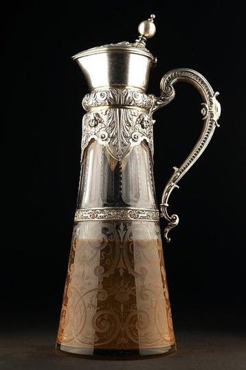 Koch & Bergfeld - Karaf - .800 zilver, Antiek en Kunst