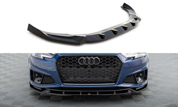 Voorspoiler V.1 Audi A4 Competition B9 FL Maxton Glans Zwart, Ophalen of Verzenden, Nieuw