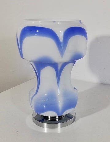 Tafellamp - Space Age ontwerp 1960 - Artistiek geblazen
