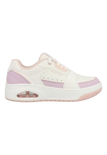 Skechers Uno Court - Courted Air 177710/WLVP Wit / Paars-38, Verzenden, Nieuw, Wit