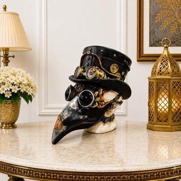 Decoratief ornament - Plague Doctor Bust Sculpture Gothic