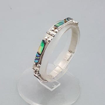 Zilver, Art Deco, Abelone - Armband