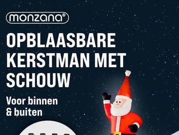 Opblaasbare Kerstman in Schoorsteen 178cm Lichtgevend, Diversen, Verzenden, Nieuw