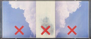 Robert Longo (1953) - Signed Triptyque in Mixed Media - in