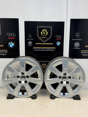 2 stuks Lichtmetaal velgen VW Polo V 6R bj.2012 6R060125E, Gebruikt, 15 inch, Velg(en)