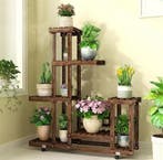 Premium Houten Plantenstandaard Verticaal 6 Lagen Binnen, Verzenden, Nieuw