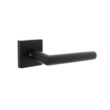 Deurklink Jura op vierkante massieve rozet 53x53x10mm rvs..., Ophalen of Verzenden, Nieuw, Rvs, Klink of Kruk