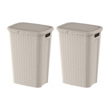 Weave Wasmand Hoog Model – 53 Liter – Set van 2 –, Ophalen of Verzenden, Nieuw