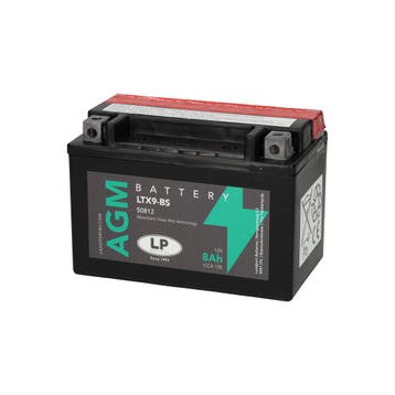 Landport (LP) LTX9-BS 12 volt 8,0 ah AGM motor accu (50812 -, Ophalen of Verzenden, Nieuw