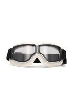 Goggles Motorbril Skibril Bril Wit Montuur Transparante Glaz, Ophalen of Verzenden, Nieuw, Overige maten, Carnaval