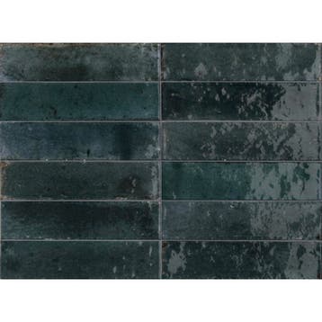 Wandtegel Ragno Look BLU 6x24 cm Glans Blauw (doosinhoud, Ophalen of Verzenden, Nieuw