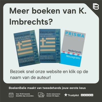 Prisma Nieuwgrieks-Nederlands / Prisma pocket woordenboek, Verzenden, Gelezen, K. Imbrechts