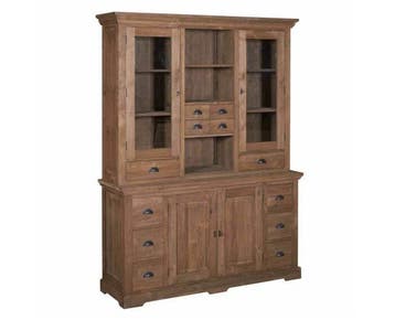 Tower Living Bologna Buffetkast teakhout 164x50x220 cm -, Huis en Inrichting, Kasten | Buffetkasten, Ophalen of Verzenden, Nieuw