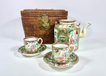 Chinees theeset - Roze familie - China - Guangxu (1875-1908)