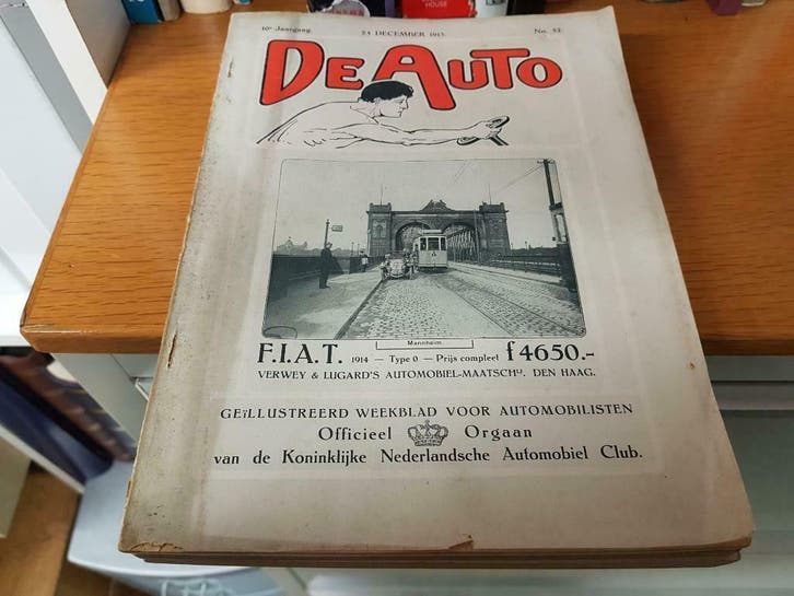 Complete jaargang: De Auto 1913, Boeken, Auto's | Folders en Tijdschriften, Gelezen, Algemeen, Verzenden