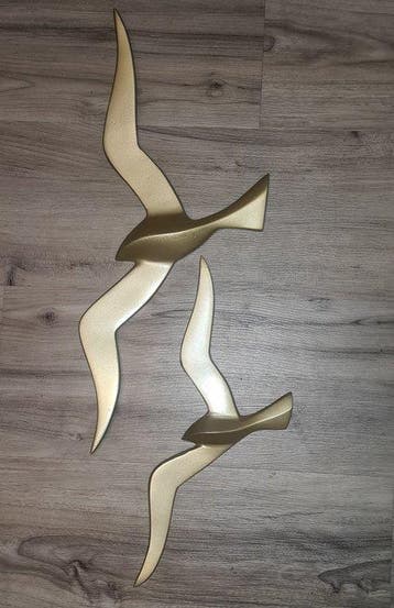 Wanddecoratie (2) - Hollywood Regency vogels, Nieuw
