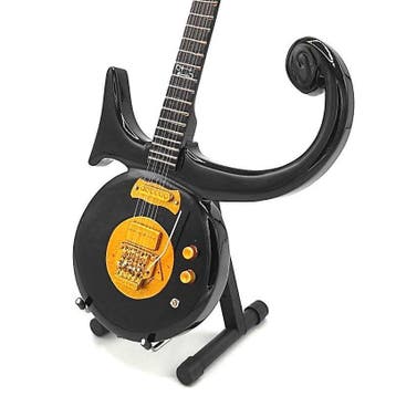 Miniatuur replica Love Symbol gitaar Zwart - Prince, Ophalen of Verzenden, Nieuw, Pop, Beeldje of Miniatuur