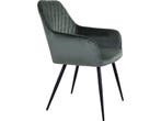 House Nordic Harbo Eetkamerstoel - Luxe Velvet - Groen (set, Verzenden, Nieuw