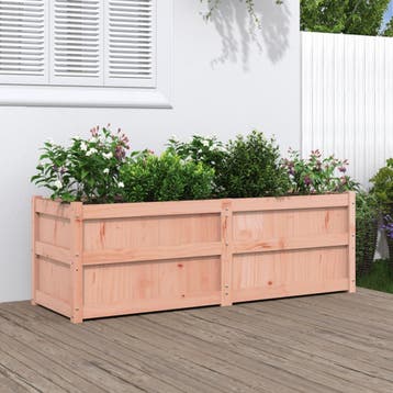 vidaXL Plantenbak 150x50x50 cm massief douglashout, 100 cm of meer, Verzenden, Nieuw, Hout