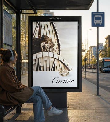 Cartier - Manifesto pubblicitario originale XXL – 176 × 119