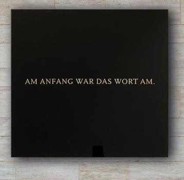 Timm Ulrichs (1940) - Am Anfang war das Wort Am., Antiek en Kunst