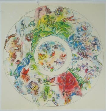 Marc Chagall (1887-1985) - Le plafond de LOpéra