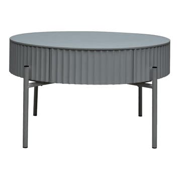 Salontafel Rill rond Ø60 cm grijs [en.casa], Huis en Inrichting, Tafels | Salontafels, Verzenden, Nieuw