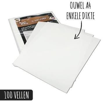Ouwelpapier A4-formaat (100 vellen), Verzenden, Nieuw