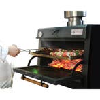 Houtskooloven-BBQ, GN 1/1 (60 Kg/h)/Zwart, Verzenden, Nieuw in verpakking