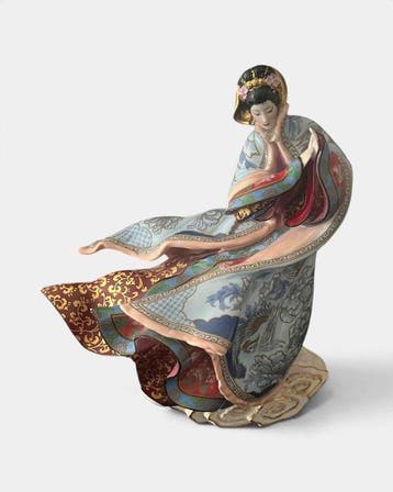 Franklin Mint - Beeldje, Franklin mint - 30 cm - Porselein -, Antiek en Kunst