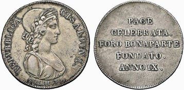 Italië - Cisalpijnse Republiek. Napoleone Bonaparte. 30