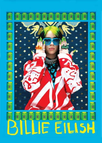 Posters - Poster Eilish, Billie - Billie Eilish - Blauw, Verzenden, Zo goed als nieuw