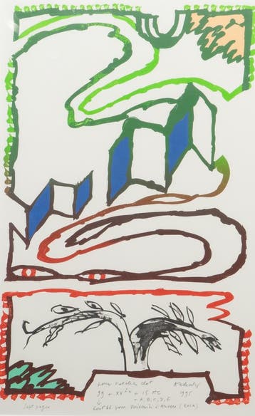 Pierre Alechinsky (1927), ‘Sept pages’ (1995)