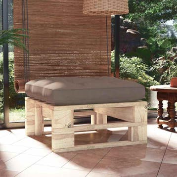 vidaXL Tuinhocker pallet geïmpregneerd grenenhout, Tuin en Terras, Verzenden, Nieuw