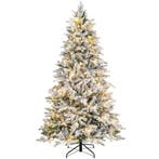 2dekans | Coast kunstkerstboom 210 cm – geflockt, Diversen, Kerst, Ophalen of Verzenden, Zo goed als nieuw