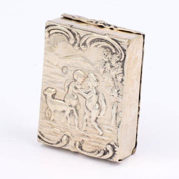 NO RP - H. Hooijkaas - Postzegeldoosje - Doos - .833 zilver, Antiek en Kunst