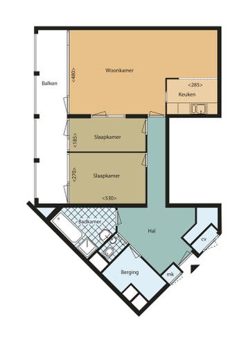 Te huur: Appartement Anna Paulownahof in Tilburg, Tilburg, Noord-Brabant, Appartement