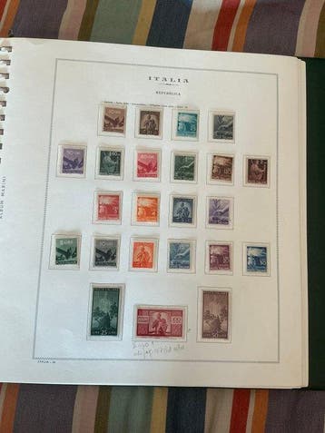Italië 1945/1981 - Verzameling van de periode in een album, Gestempeld