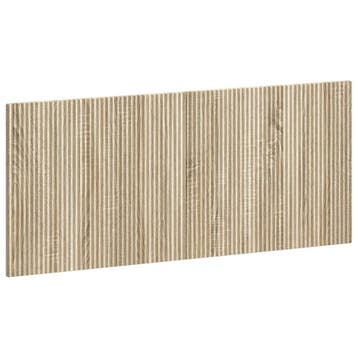 vidaXL Wandgemonteerd Hoofdeinde ARNHEM Sonoma Eiken Bewerkt, Verzenden, Nieuw, Bruin, Hout