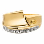 Recarlo - Ring - 18 karaat Witgoud - 0.08ct. tw. Diamant, Sieraden, Tassen en Uiterlijk, Ringen, Nieuw