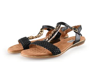 Dolcis Sandalen in maat 42 Zwart, Dolcis, Verzenden, Zwart, Sandalen of Muiltjes
