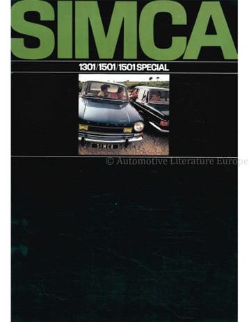 1970 SIMCA 1301 | 1501 BROCHURE NEDERLANDS, Nieuw, Author