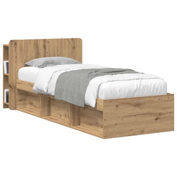vidaXL Hoofdeinde kas Artisanaal eiken 80 cm Bewerkt hout, Verzenden, Nieuw, Bruin, Hout