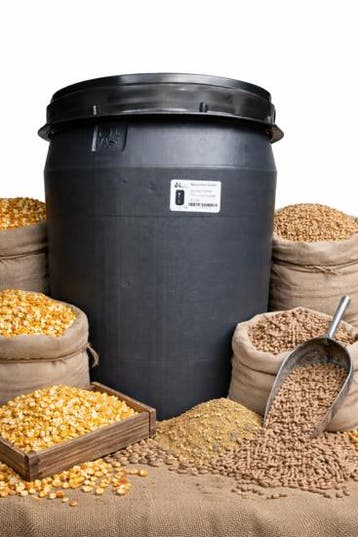 Opberg/voerton met schroefdeksel 40 liter, Ophalen of Verzenden, Nieuw, Drinken en Voederen
