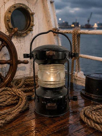 Decoratief ornament - Duitsland - Scheepslamp