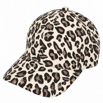 Cap Pet - Panterprint - Zwart Bruin Beige, Nieuw
