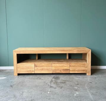 Modern tv meubel met groot open vak -  220 cm, Ophalen of Verzenden, Nieuw