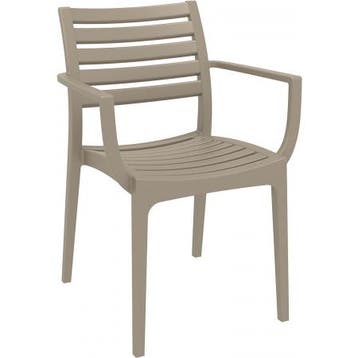 (MDK-106457) Siesta Artemis kantinestoel taupe, Huis en Inrichting, Ophalen of Verzenden, Nieuw